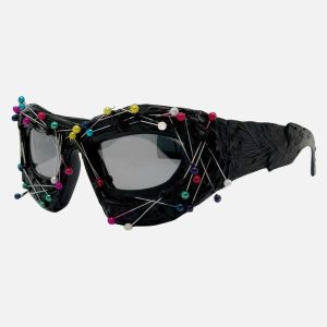 Concert Outfit Hip Hop Punk Beaded Sunglasses