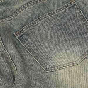 Concert Outfit Hip Hop Retro Patch Denim Jeans