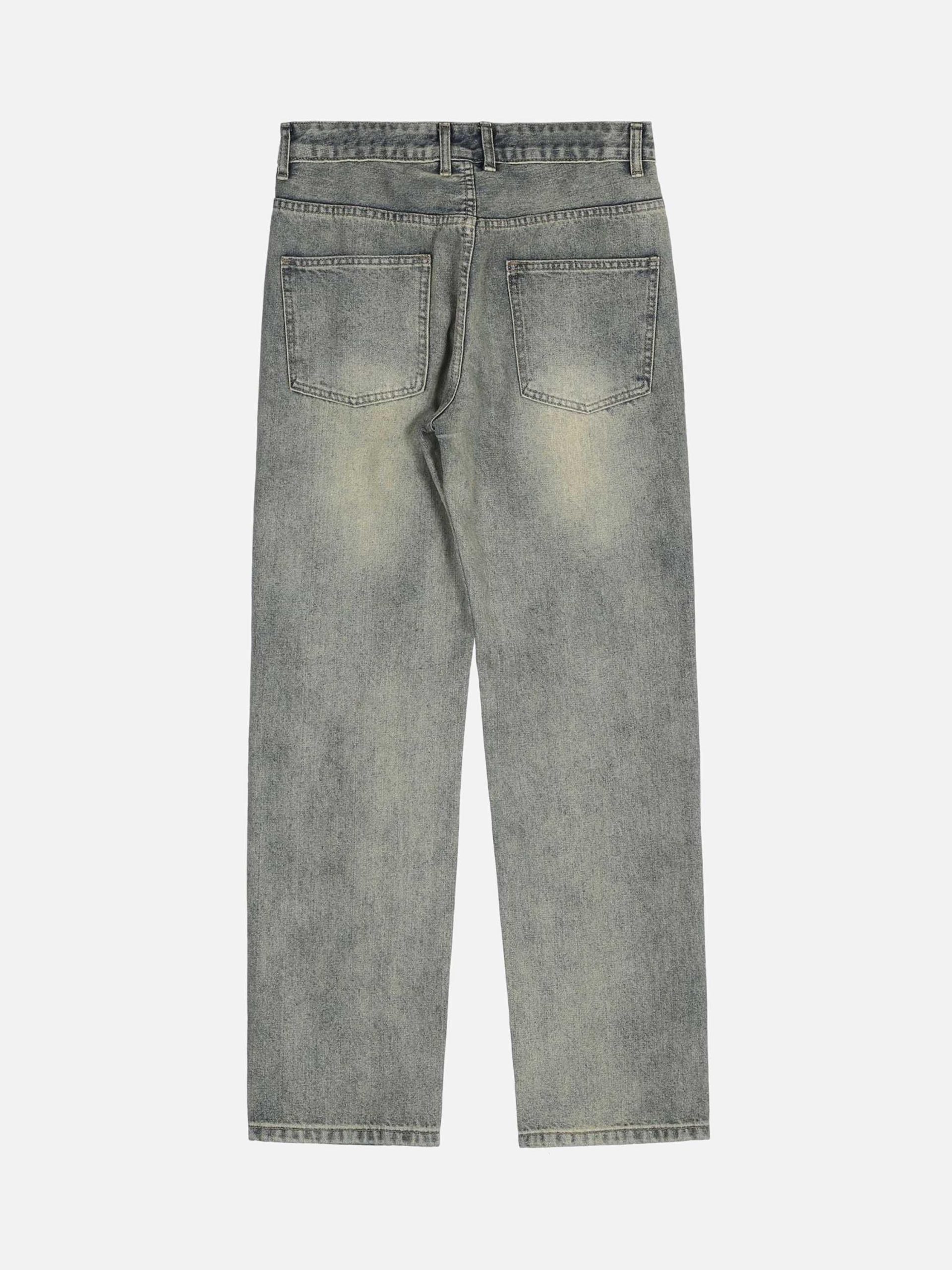 Concert Outfit Hip Hop Retro Patch Denim Jeans Concert Outfit Hip Hop Retro Patch Denim Jeans