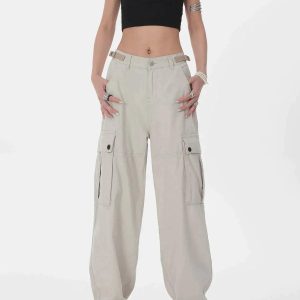 Concert Outfit Hip Hop Straight Cargo Pants