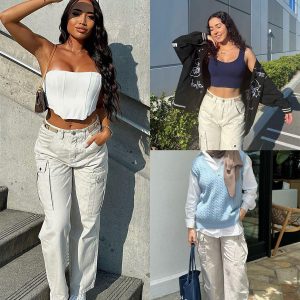 Concert Outfit Hip Hop Straight Cargo Pants