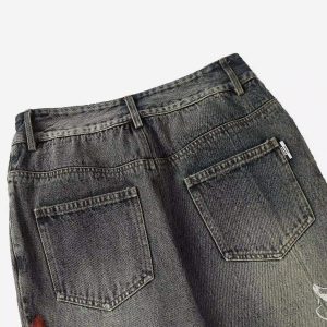 Concert Outfit Hip Hop Street Graffiti Jeans