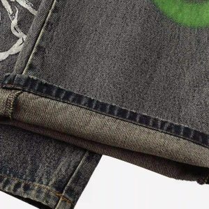 Concert Outfit Hip Hop Street Graffiti Jeans