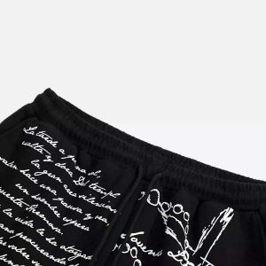 Concert Outfit Hip-Hop Street Print Casual Pants