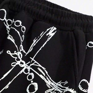 Concert Outfit Hip-Hop Street Print Casual Pants