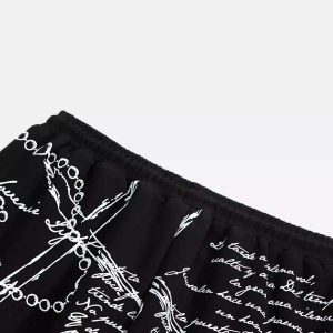 Concert Outfit Hip-Hop Street Print Casual Pants