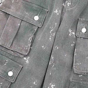 Concert Outfit Hip-Hop Style Ink-Splashed Camouflage Y2K Jeans