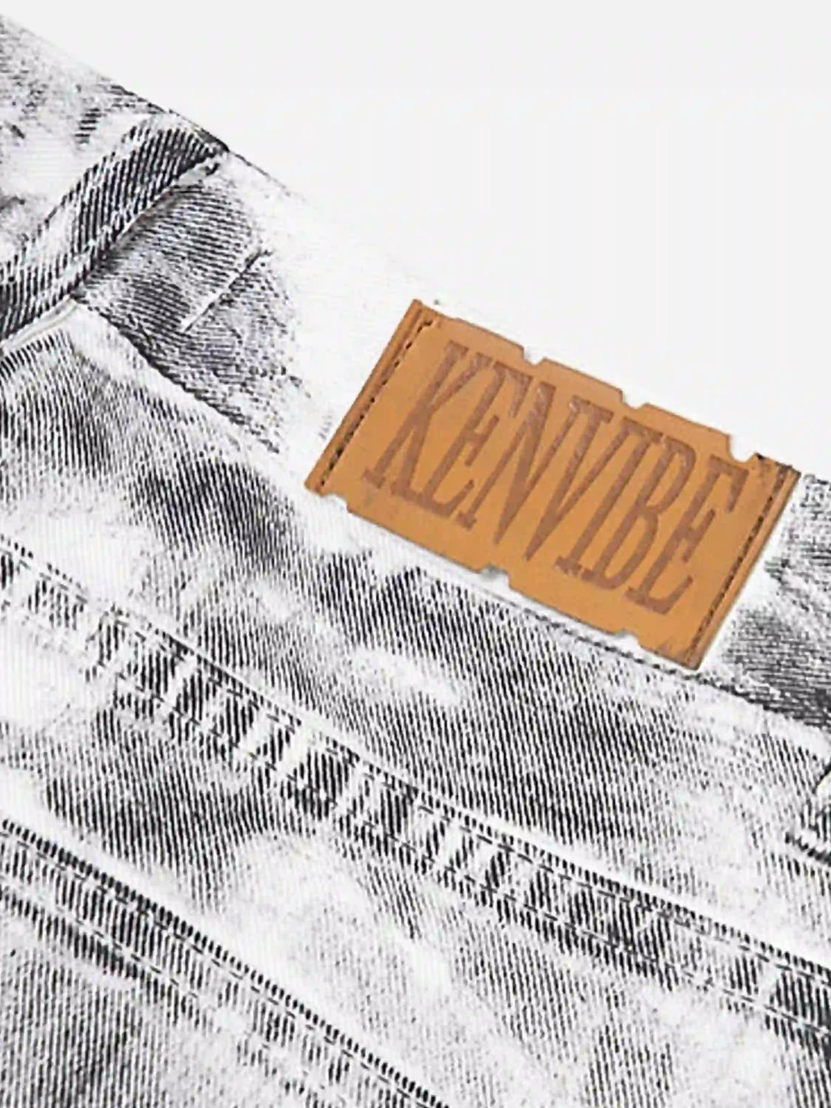 Concert Outfit Hip-Hop Style Painted Dirty Jeans Concert Outfit Hip-Hop Style Painted Dirty Jeans