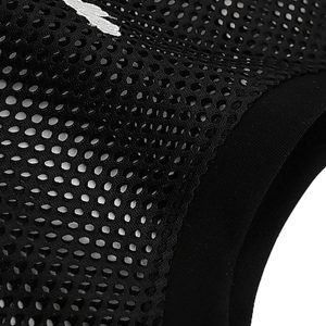 Concert Outfit Hollow Sports Mesh Embroidered Letters Vest