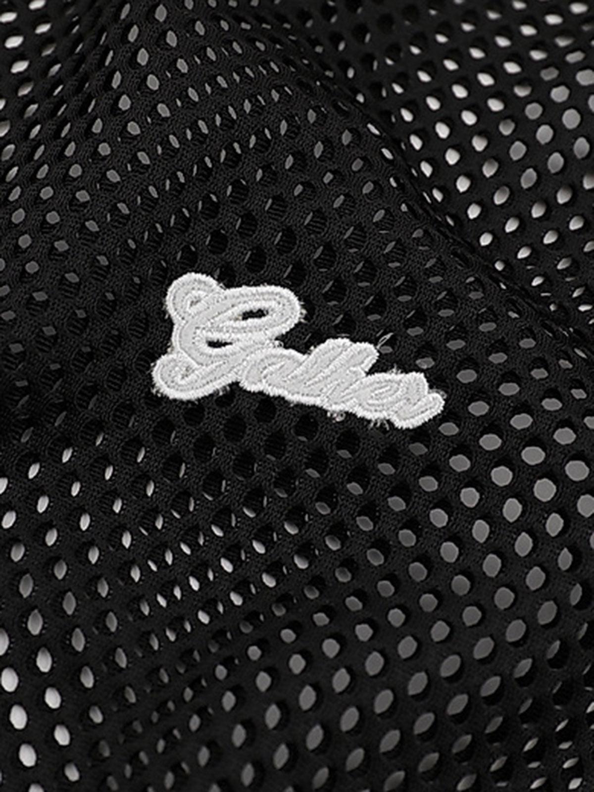 Concert Outfit Hollow Sports Mesh Embroidered Letters Vest Concert Outfit Hollow Sports Mesh Embroidered Letters Vest