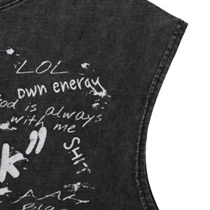 Concert Outfit Hop Vintage Aged Vest