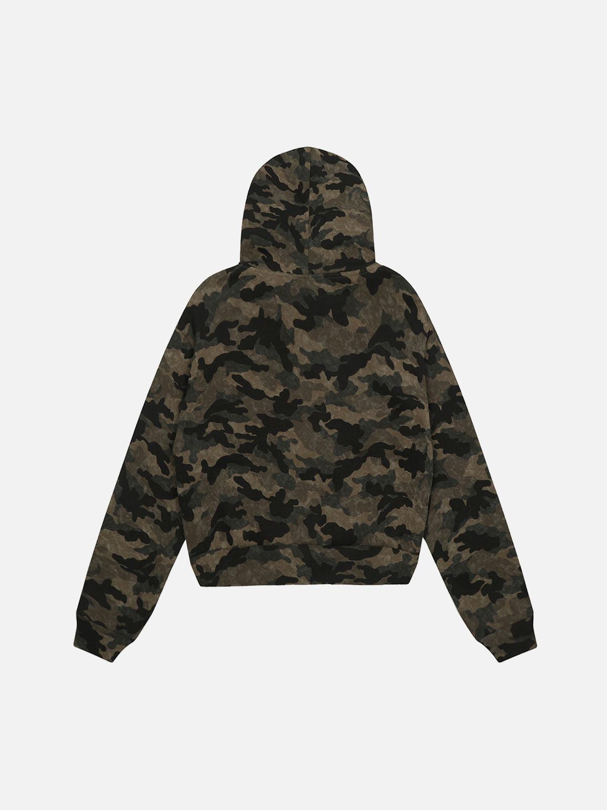 Concert Outfit Hotfix Rhinestones Camouflage Fur Hooded Fleece Jacket Concert Outfit Hotfix Rhinestones Camouflage Fur Hooded Fleece Jacket