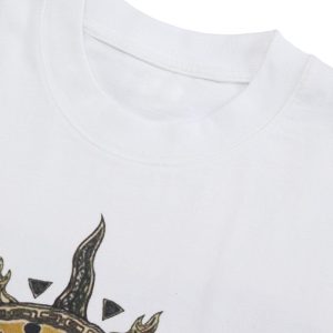 Concert Outfit Ink-Splashed Sun God Worn T-Shirt