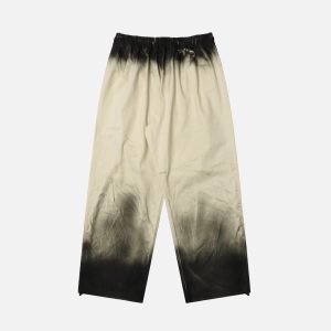 Concert Outfit Inkjet Dirty Pleated Pants