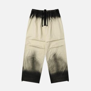 Concert Outfit Inkjet Dirty Pleated Pants