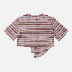 Concert Outfit Irregular Stripes Tee