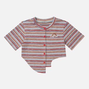 Concert Outfit Irregular Stripes Tee