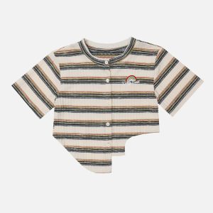 Concert Outfit Irregular Stripes Tee