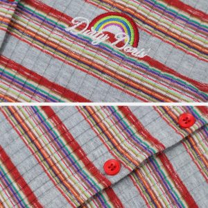 Concert Outfit Irregular Stripes Tee