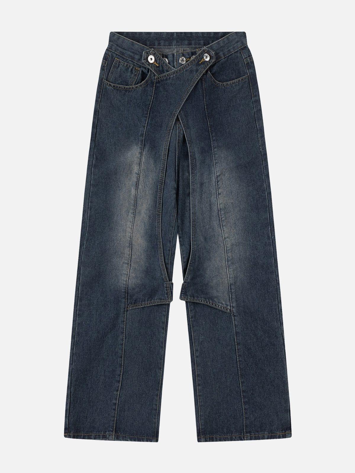 Concert Outfit Irregular Waist Wide Leg Jeans Concert Outfit Irregular Waist Wide Leg Jeans
