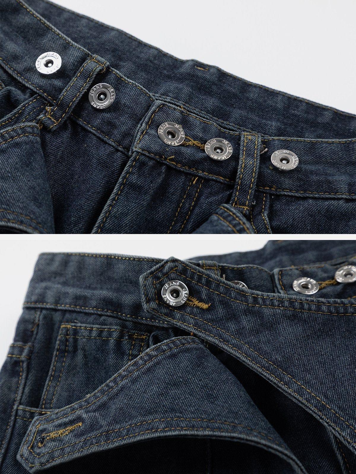 Concert Outfit Irregular Waist Wide Leg Jeans Concert Outfit Irregular Waist Wide Leg Jeans