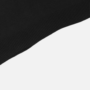 Concert Outfit Jacquard Bathing Duck Crewneck Sweater