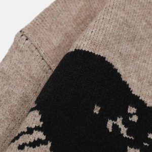 Concert Outfit Jacquard Butterfly Sweater