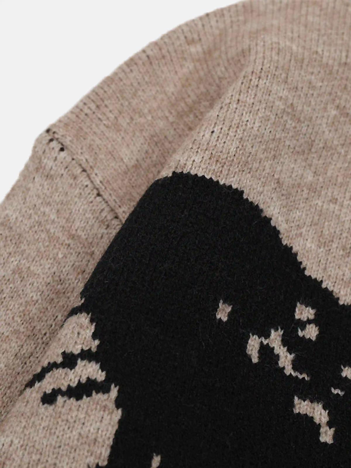 Concert Outfit Jacquard Butterfly Sweater Concert Outfit Jacquard Butterfly Sweater