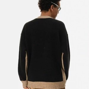 Concert Outfit Jacquard Butterfly Sweater