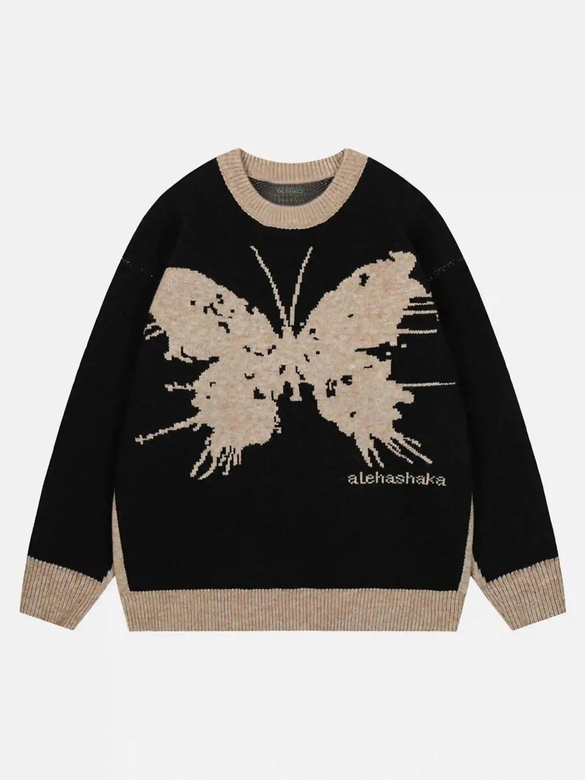 Concert Outfit Jacquard Butterfly Sweater Concert Outfit Jacquard Butterfly Sweater