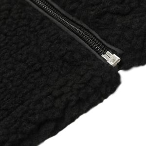 Concert Outfit Jacquard Stand Collar Sherpa  Jacket