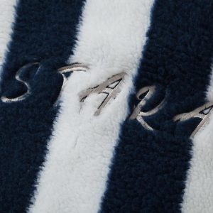 Concert Outfit Jersey Embroidered Cheetah Print Striped Sherpa Jacket