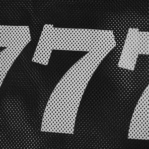 Concert Outfit Jersey Letter Print Quick Dry V-Neck T-Shirt