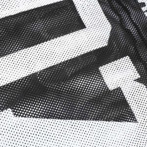 Concert Outfit Jersey Mesh Blouse Hollow T-Shirt