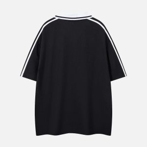 Concert Outfit Jersey Print Short-Sleeve Polo Shirt