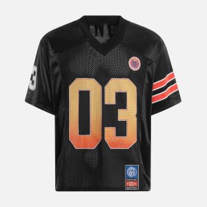 Concert Outfit Jersey Print V-Neck Oversize Short Sleeve T-Shirt