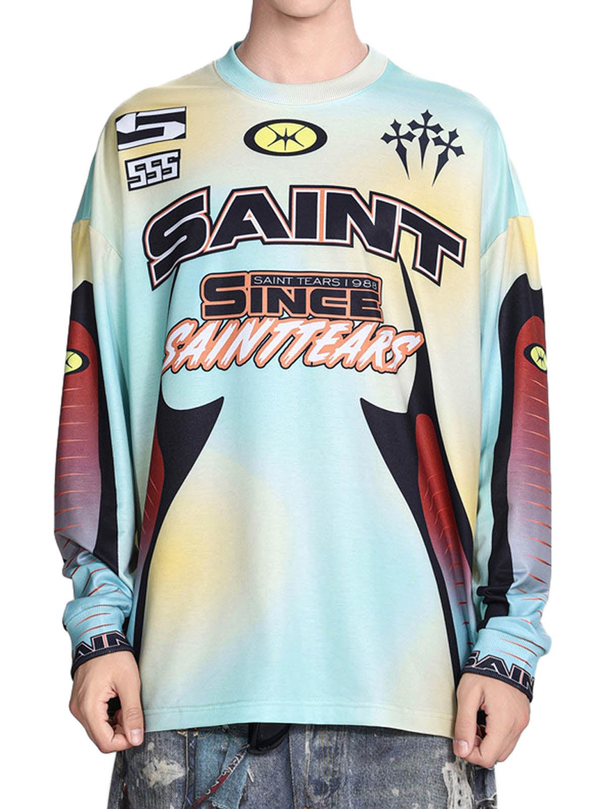 Concert Outfit Jersey Tie-Dye Long Sleeves T-Shirt Concert Outfit Jersey Tie-Dye Long Sleeves T-Shirt