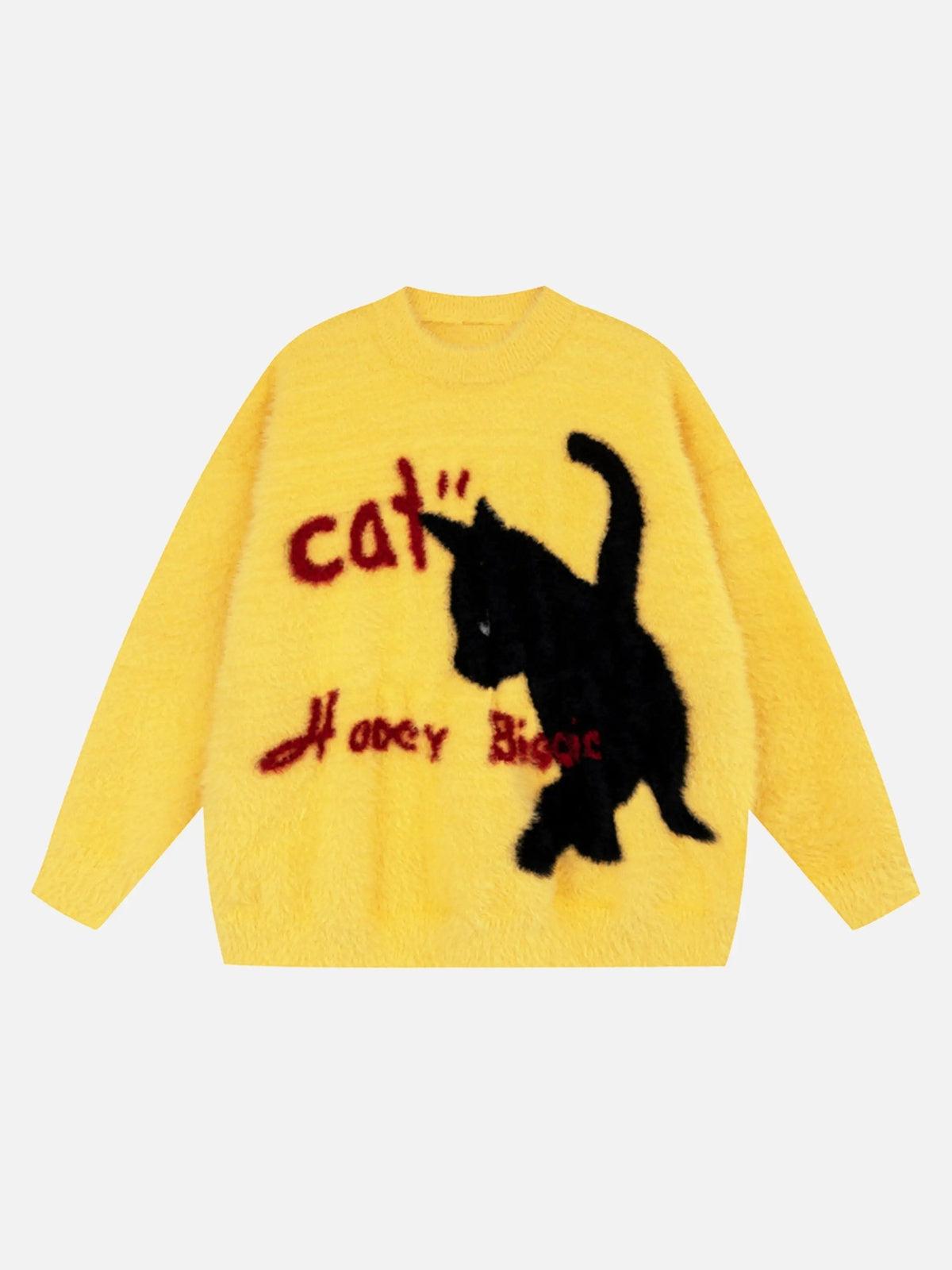 Concert Outfit Kitten Jacquard Mohair Sweater Concert Outfit Kitten Jacquard Mohair Sweater