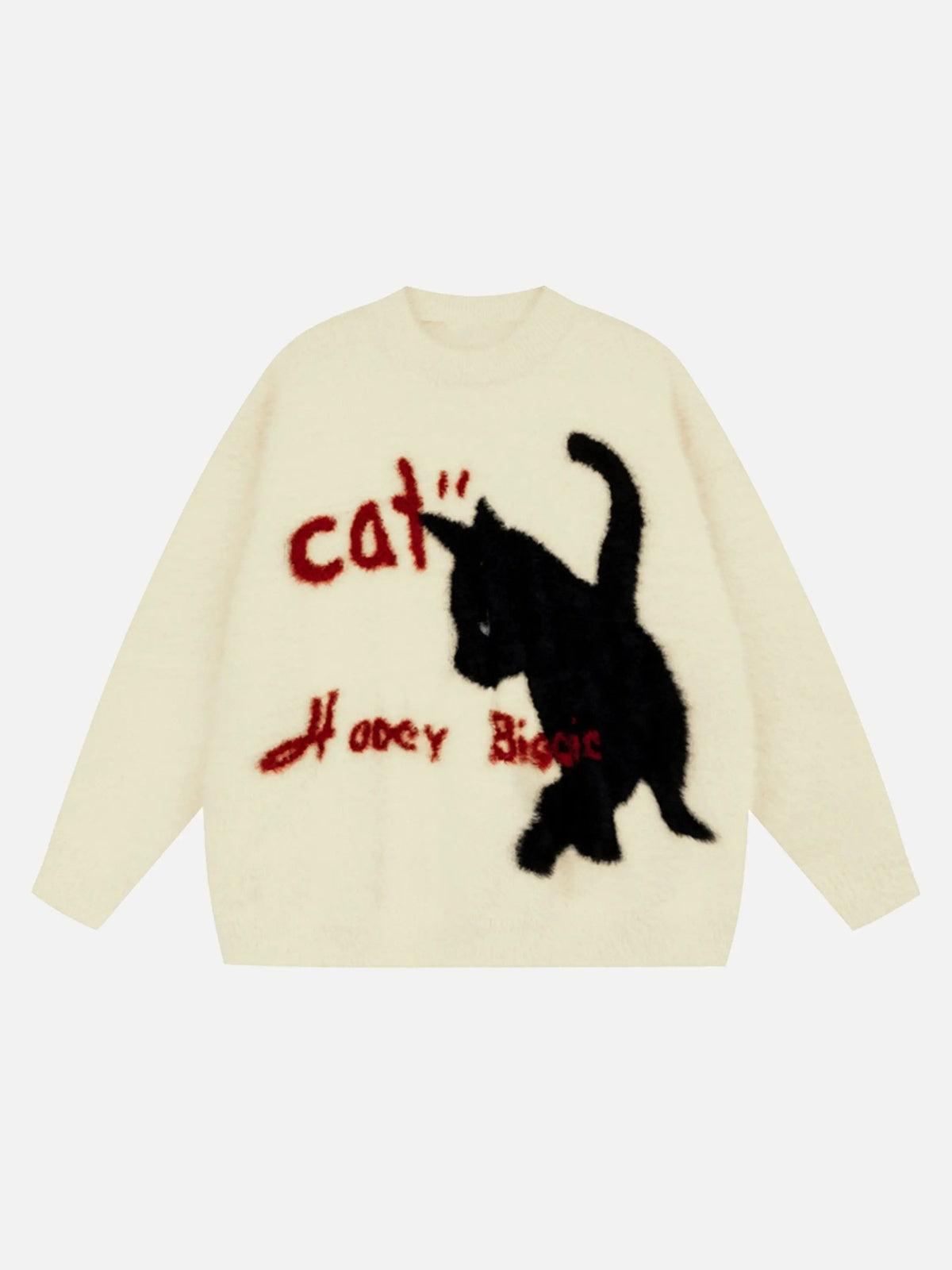 Concert Outfit Kitten Jacquard Mohair Sweater Concert Outfit Kitten Jacquard Mohair Sweater