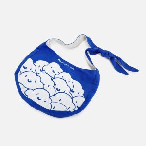 Concert Outfit Klein Blue Cartoon Pattern Canvas Bag