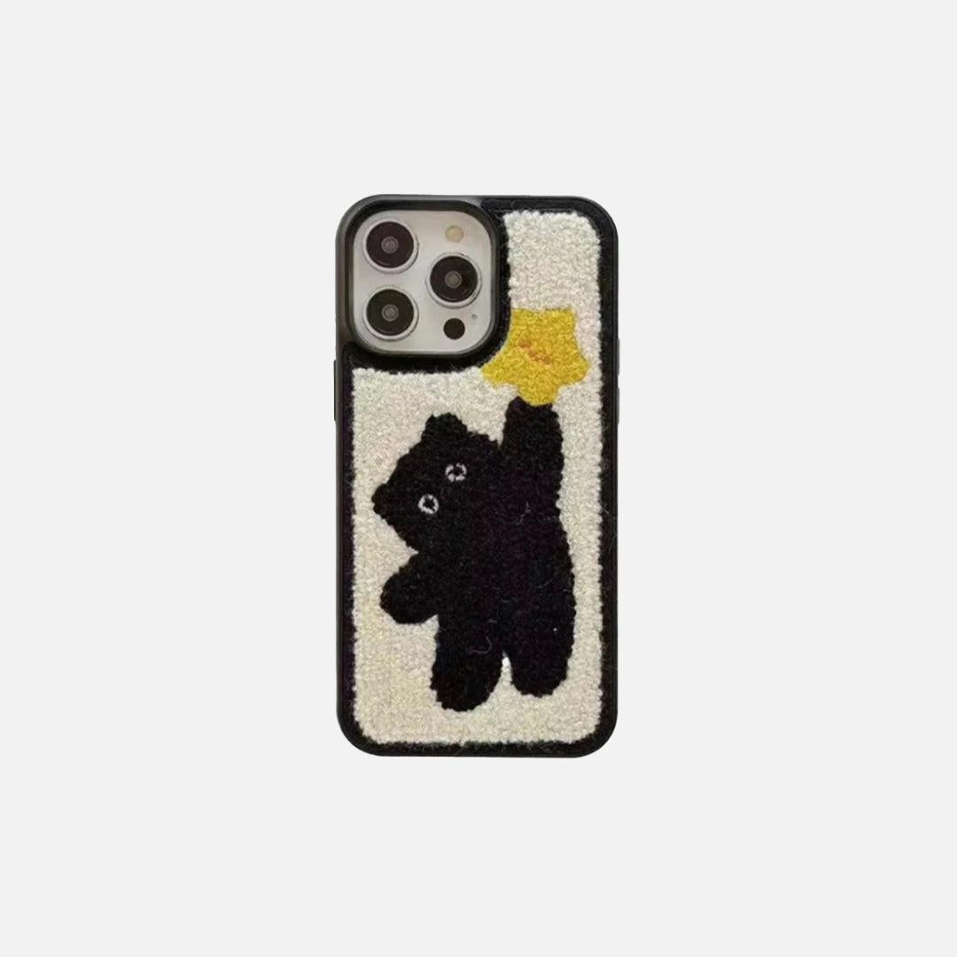 Concert Outfit Korean Plush Charm iPhone Case