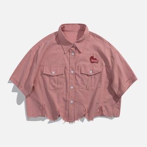 Concert Outfit Labeling Splicing Tee