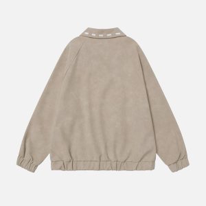 Concert Outfit Lace Patchwork Faux Leather Jacket