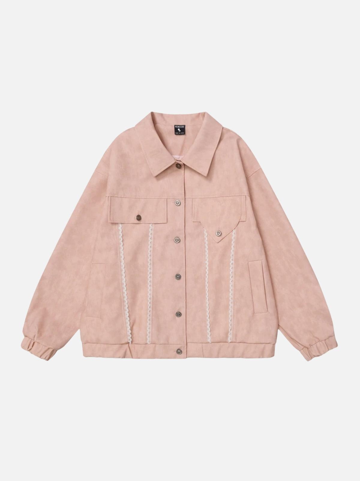 Concert Outfit Lace Washed Faux Leather Jacket Concert Outfit Lace Washed Faux Leather Jacket