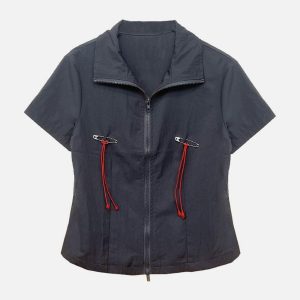 Concert Outfit Lanyard Zipper Tee