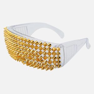 Concert Outfit Large Frame Outdoor Rivet Sunglasses