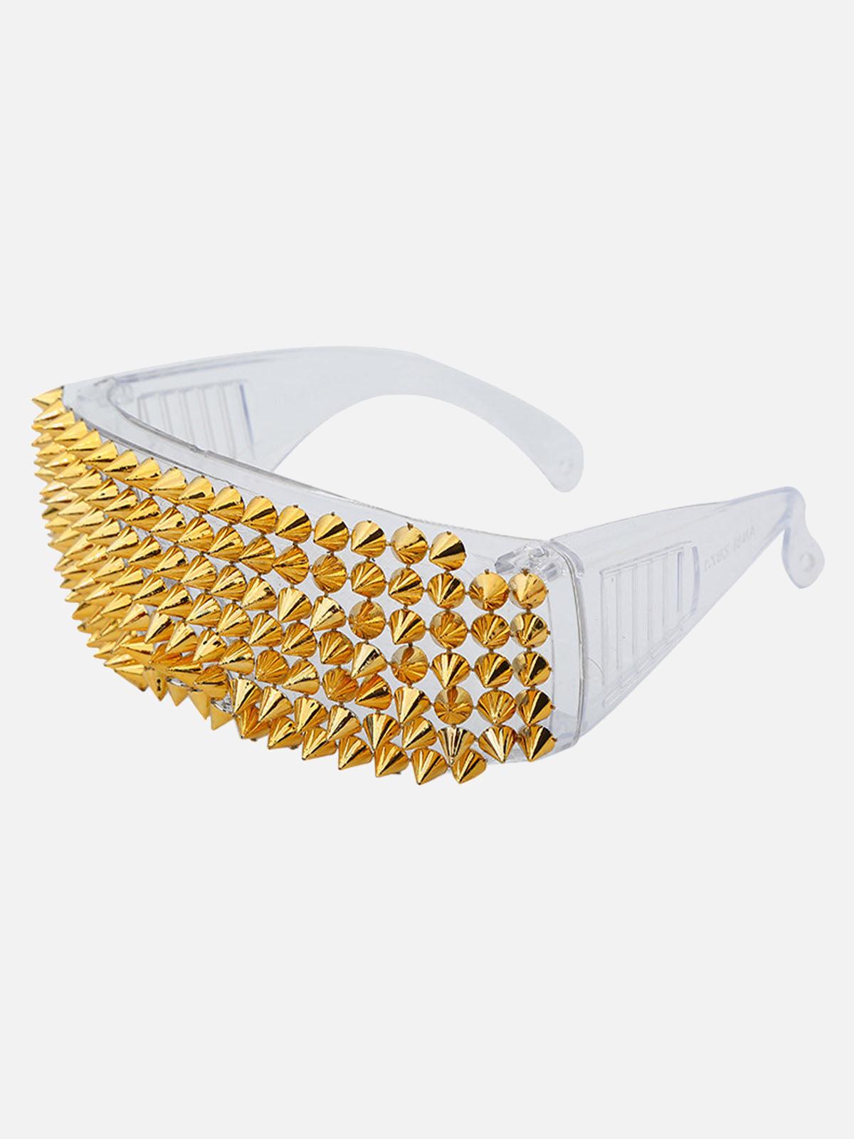 Concert Outfit Large Frame Outdoor Rivet Sunglasses Concert Outfit Large Frame Outdoor Rivet Sunglasses