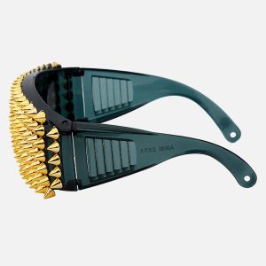 Concert Outfit Large Frame Outdoor Rivet Sunglasses