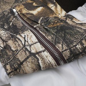 Concert Outfit Leaf Camouflage Baseball Bomber Jacket