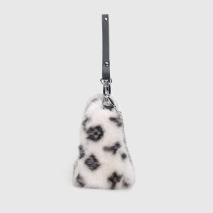 Concert Outfit Leopard Fleece Chain Bag